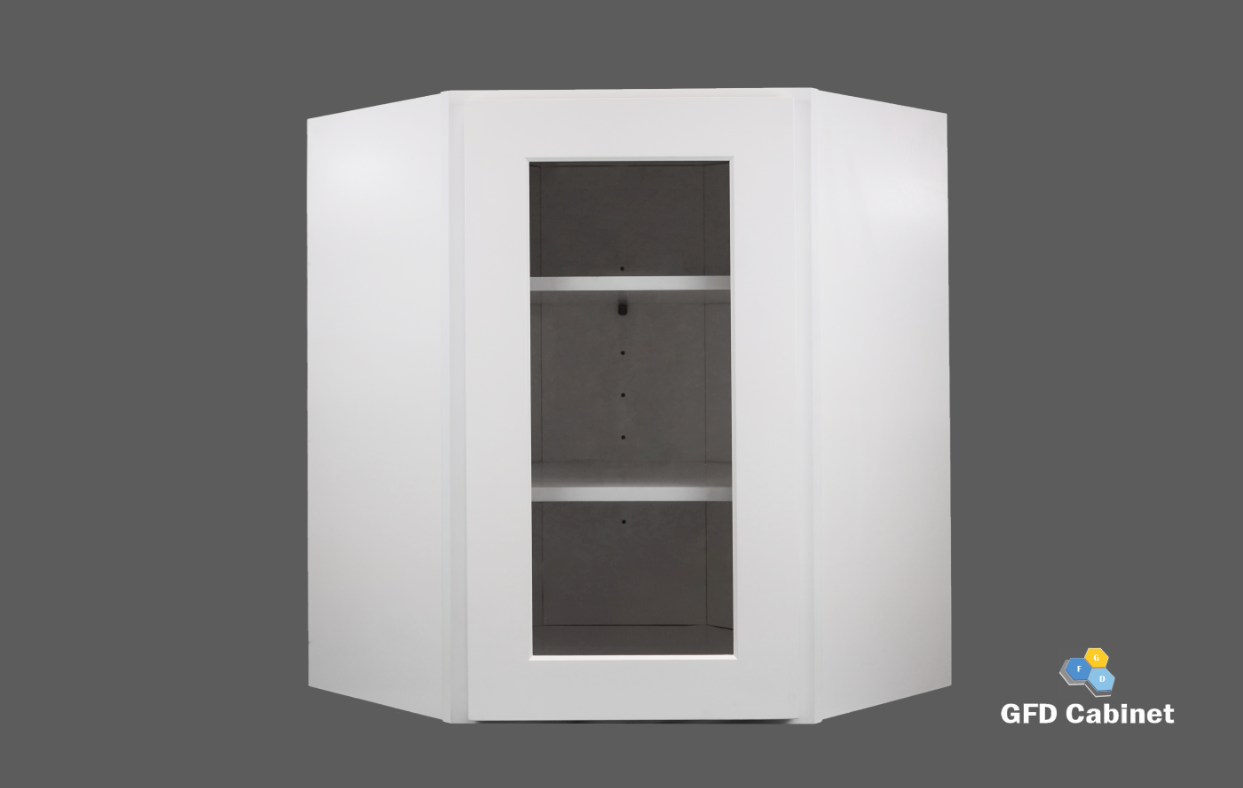 WS-WDC2430GD_Shaker_Style_Wall_Diagonal_Corner_Cabinet_Glass_Door